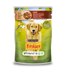 Friskies 100 gr Kuzu Etli Ve Havuçlu Köpek Pouch