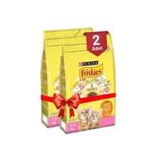 Friskies 3 kg Tavuk Hindi Eti ve Sütlü Yavru Kedi Kuru Maması