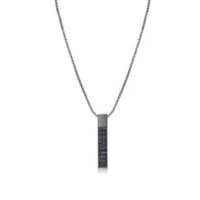 FRNCH FRJ30437-537-B Dikdörtgen Model Zirkon Taşlı Füme Renk Kadın Kolye