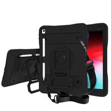 Fuchsia Apple iPad 10.2 8. Nesil Uyumlu Yeni Nesil Kalem Bölmeli Defender Silikon Tablet Kılıfı