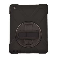 Fuchsia Apple iPad 2 3 4 Uyumlu Defender Zırh Askılı 360° Dönebilir Standlı Tam Koruma Tablet Kılıfı