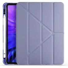 Fuchsia Apple iPad Air 10.9 2022 5. Nesil Uyumlu Kalemlikli Katlanabilen Standlı Akıllı Tablet Kılıfı