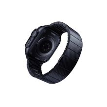 Fuchsia Apple Watch Ultra 42 mm KRD-90 600D Akıllı Saat Karbon Fiber Kordon