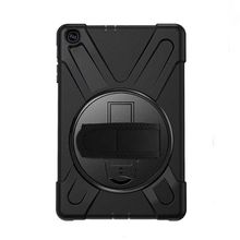 Fuchsia Galaxy Tab A 10.1 2019 T510 Uyumlu Defender Askılı 360° Standlı Tam Koruma Zırh Tablet Kılıfı