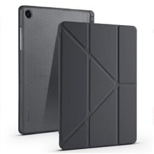 Fuchsia Galaxy Tab A11 Plus ile Uyumlu Siyah Kalem Bölmeli Tri Folding Kılıf