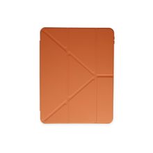 Fuchsia Galaxy Tab S6 Lite P610 Kılıf Tri Folding Kalem Bölmeli Standlı Kılıf