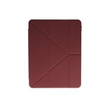 Fuchsia Galaxy Tab S6 P617 Tri Folding Kalem Bölmeli Standlı Kılıf