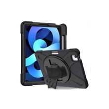 Fuchsia iPad Air 11 2024 Uyumlu Tam Koruma Sağlayan Şok Emici Zırhlı Silikon Tablet Kılıfı