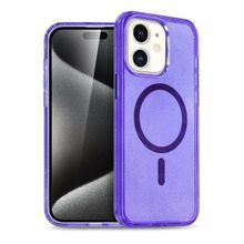 Fuchsia İphone 12 İle Uyumlu Star Kablosuz Şarj Özellikli Mor Kapak
