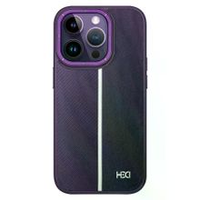 Fuchsia İphone 13 Pro İle Uyumlu Kılıf Hbc-155 Lizbon Derin Mor Kapak