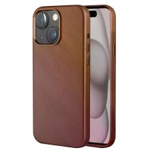 Fuchsia İphone 14 İle Uyumlu Hbc-242 Dividing Kablosuz Şarj Özellikli Kahverengi Kapak