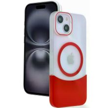 Fuchsia İphone 14 İle Uyumlu Velar Kırmızı Kablosuz Şarj Özellikli Kapak