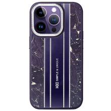 Fuchsia İphone 14 Pro İle Uyumlu Hbc-188 Astra Derin Mor Kılıf