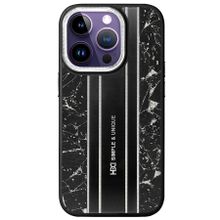 Fuchsia İphone 14 Pro İle Uyumlu Hbc-188 Astra Siyah Kılıf