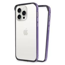 Fuchsia İphone 14 Pro İle Uyumlu Land Bumper Derin Mor Koruma Kapak