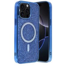 Fuchsia İphone 14 Pro Max İle Uyumlu Helen Lacivert Kablosuz Şarj Özellikli Kapak