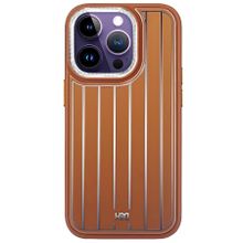Fuchsia İphone 15 Pro Max Uyumlu Hbc-190 Kolaj Kahverengi Kılıf