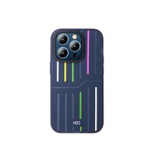 Fuchsia İphone 15 Pro Uyumlu Hbc-221 Roma Lacivert Kılıf