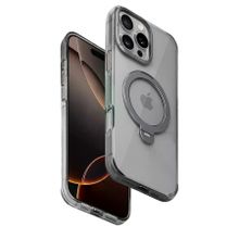 Fuchsia İphone 16 Pro Max İle Uyumlu Hbc-338 Andes Gri Kablosuz Şarj Özellikli Standlı Kapak