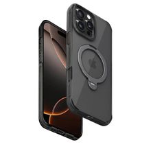 Fuchsia İphone 16 Pro Max İle Uyumlu Hbc-338 Andes Siyah Kablosuz Şarj Özellikli Standlı Kapak