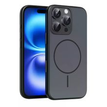 Fuchsia İphone 16 Pro Max Uyumlu Neva Siyah Kablosuz Şarj Özellikli Kapak