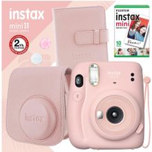 Fujifilm Instax Mini 11 Pembe Kare Albümlü Hediye Seti ve Fotoğraf Makinesi