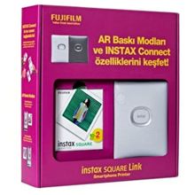 Fujifilm Instax Square Link Beyaz Bundle Box Akıllı Telefon Yazıcısı