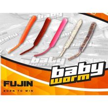 Fujin Baby Worm UV Red Green 5.2 cm Floating 18 Adet LRF Silikonu