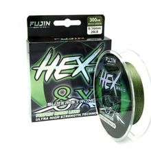 Fujin Hex Braid 8x 300MT 0,18 mm Moss Green Pe İp Misina