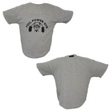 Full Power Gym Beyaz Siyah Çizgili Ragtop Spor T-shirt