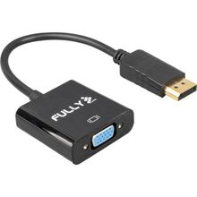 Fully G-539 10 cm Display Port Erkek to VGA Dişi Siyah Çevirici Kablo