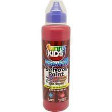 Funny Kids 500 ml Kırmızı Yıkanabilir Akrilik Okul Boyası