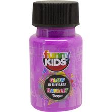 Funny Kids Glow in The Dark 50 cc Mor Hayalet Boya