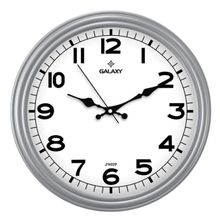 Galaxy D-200-G Klasik Kadran Gri Renk Sessiz Akar 30 cm Duvar Saati