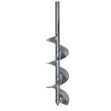 Galvaniz Toprak Burgusu Uzatmalı Çap 15 cm Boy 6 mt Sondaj Aleti