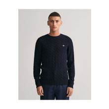 Gant 8050601.433 Lacivert Regular Fit Bisiklet Yaka Erkek Kazak