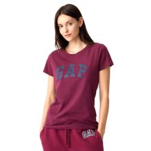 GAP 729555007 V-Ss Logo Classic Kırmızı Günlük Stil Kadın T-shirt