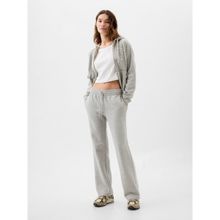 Gap Kadın Gri Gap Logo Bootcut Fleece Eşofman Altı