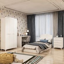 Garaj Home Beyaz Yıldız 3 Kapaklı Genç Odası Takımı