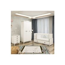 Garaj Home Melina Yıldız 3 Kapaklı Gri Bebek Odası Takımı