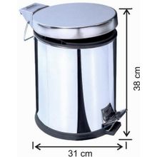 Garanti Metal 1014 20 lt Pedallı Çöp Kovası