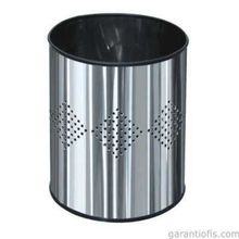 Garanti Metal 1401 13 lt Dekoratif Paslanmaz Metal Çöp Kovası