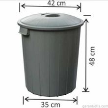 Garanti Metal 7485 50 lt Plastik Klasik Kapaklı Çöp Kovası
