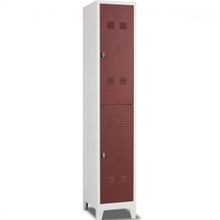 Garanti Ofis Metal Kahverenk Gri 41x40x200 cm İkili Yarım Kapılı Soyunma Dolabı