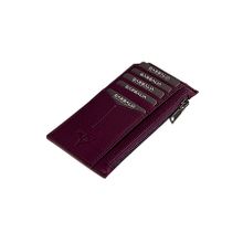 Garbalia Blush Hakiki Mürdüm Deri Unisex Cüzdan