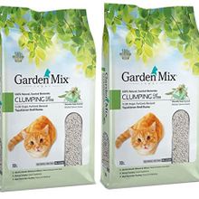 Garden Mix 2x10 lt Parfümlü Bentonit İnce Taneli Marsilya Sabunu Kokulu Topaklanan Kedi Kumu