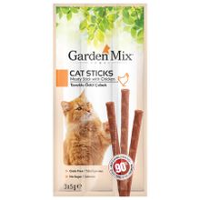 Garden Mix 3x5 gr Tavuk Etli Tahılsız Kedi Stick Ödülü