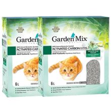 Garden Mix Bentonit Aktif Karbon Marsilya Sabunu 2x6 lt Kedi Kumu