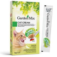 Garden Mix Kuzu Otlu 5x15 gr Ek Besin ve Kedi Ödül Kreması