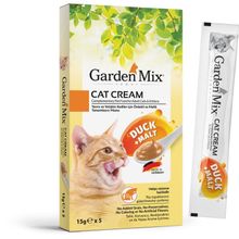Garden Mix Malt ve Ördekli Krema 5x15 gr Kedi Ödül Maması